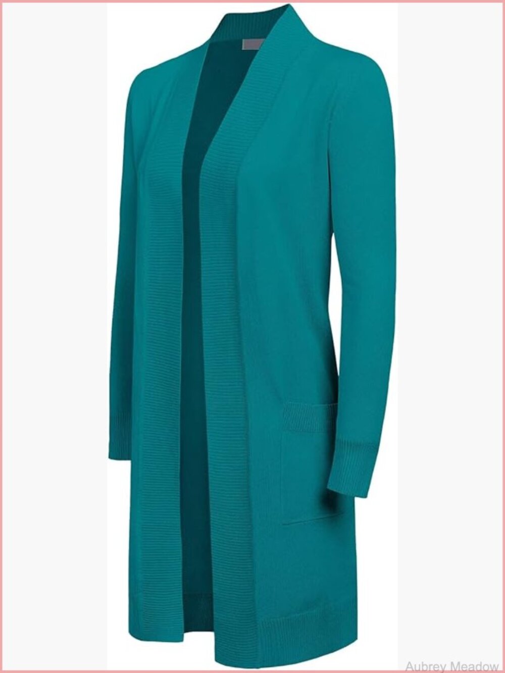 Casual Open Front Knit Cardigan Sweater with Pockets